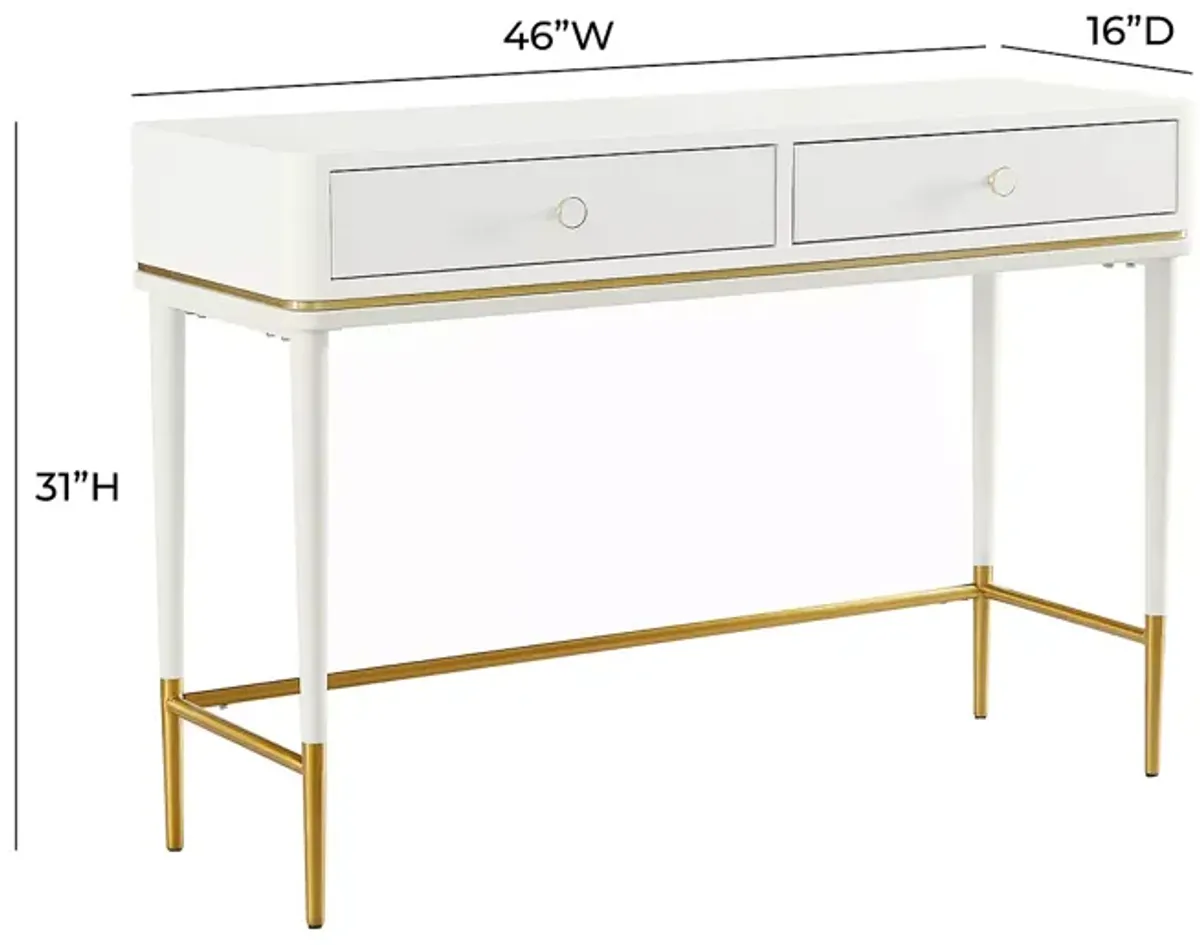 TOV Furniture Mariah Two Drawer Desk