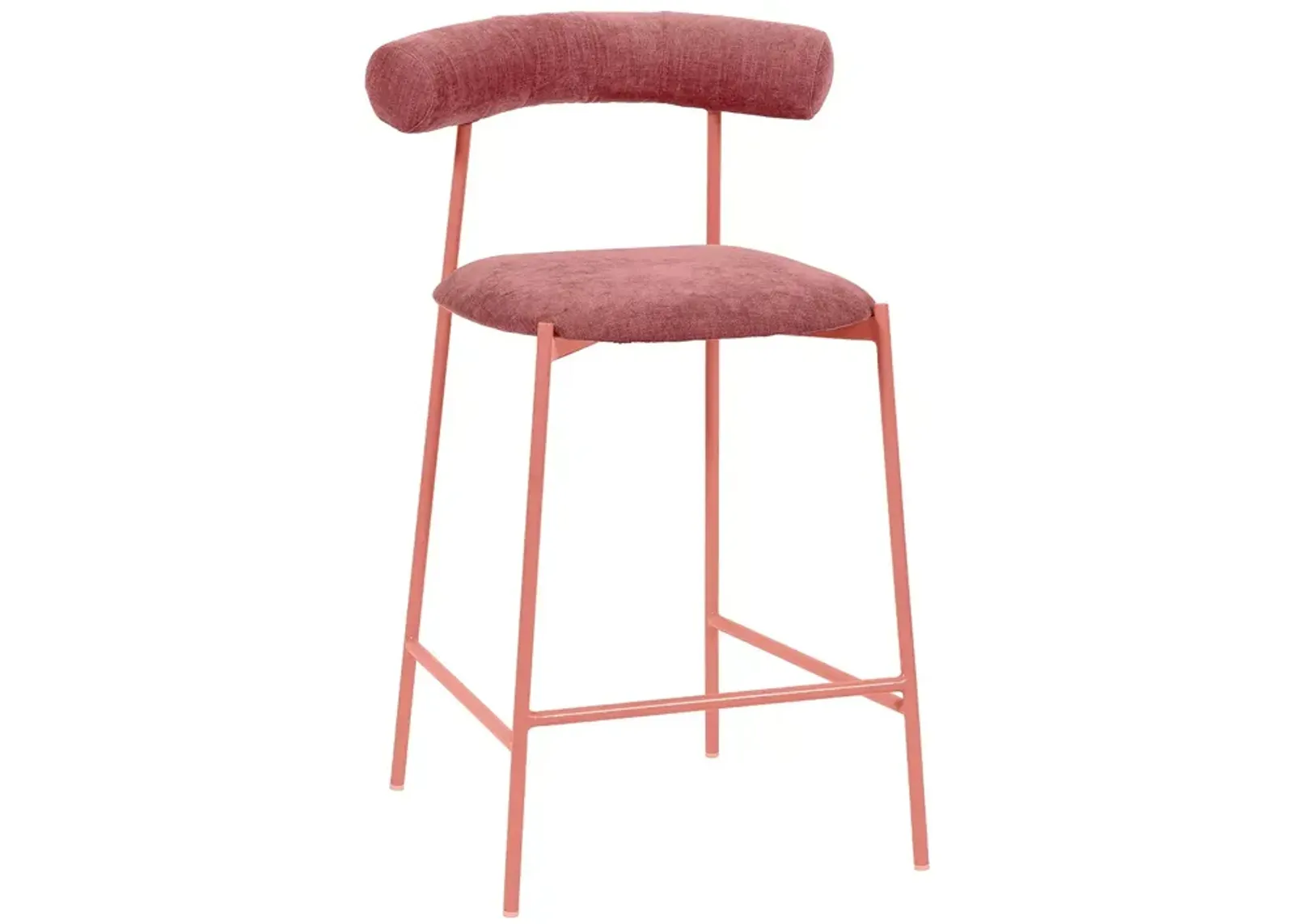 TOV Furniture Liliana Velvet Counter Stool