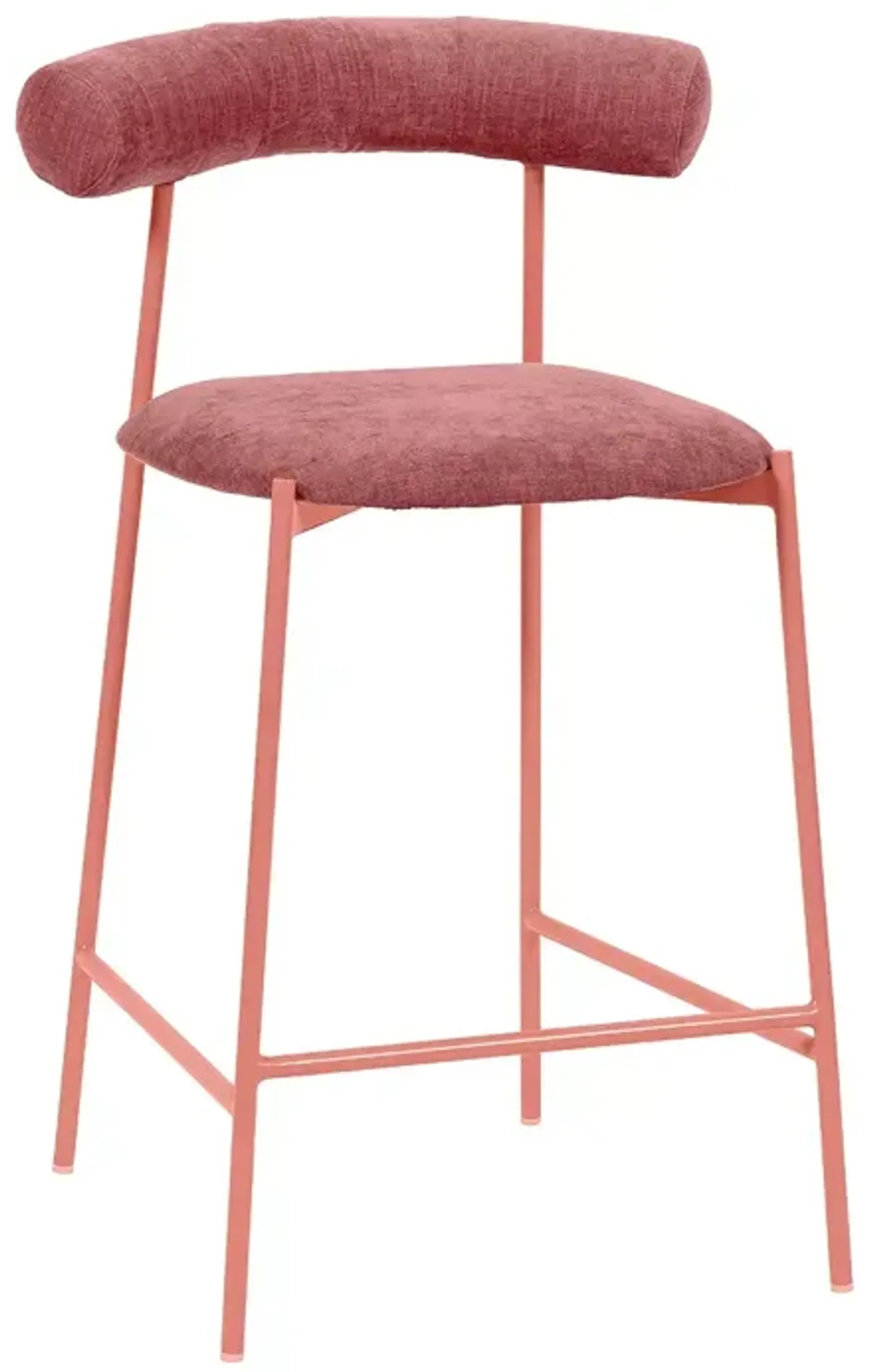 TOV Furniture Liliana Velvet Counter Stool