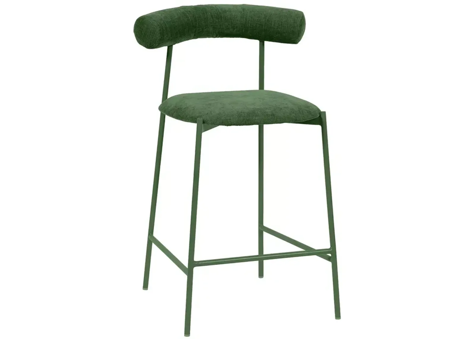 TOV Furniture Liliana Velvet Counter Stool