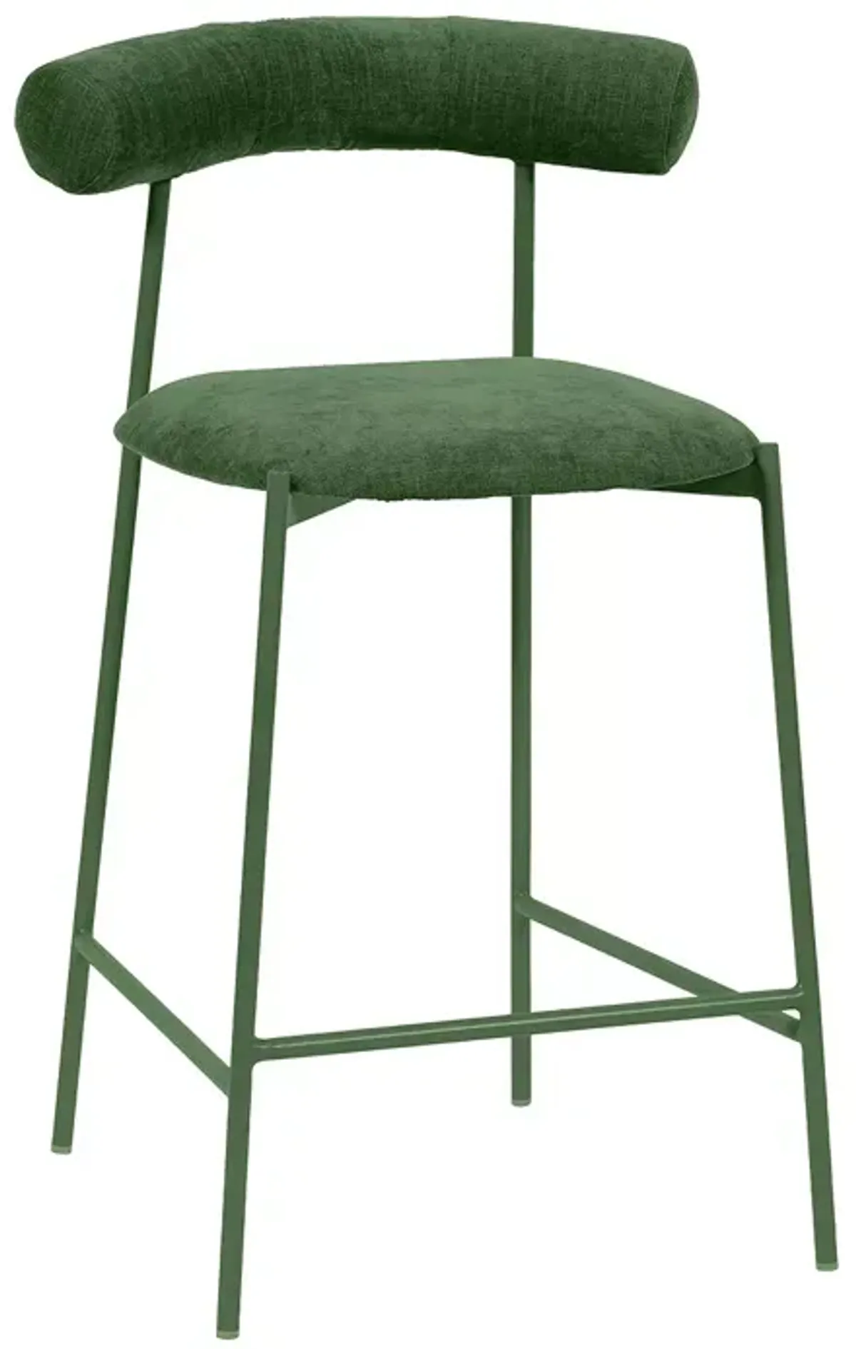 TOV Furniture Liliana Velvet Counter Stool