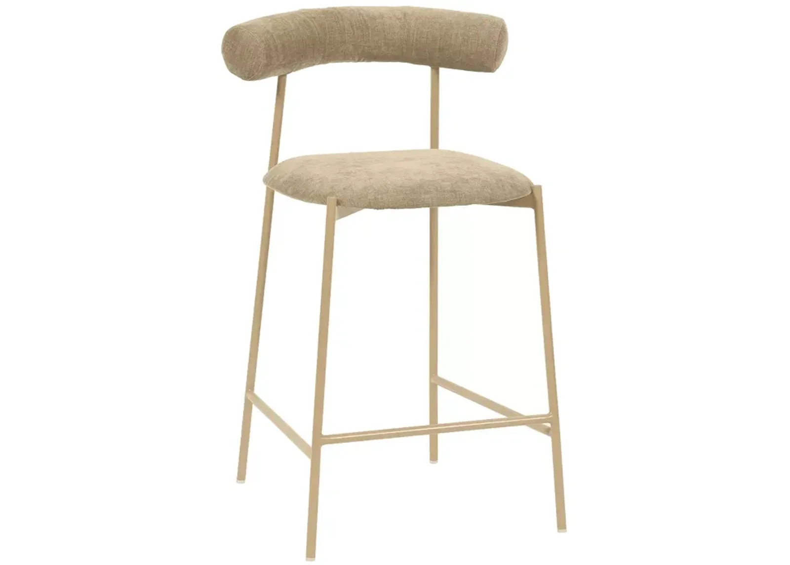 TOV Furniture Liliana Velvet Counter Stool