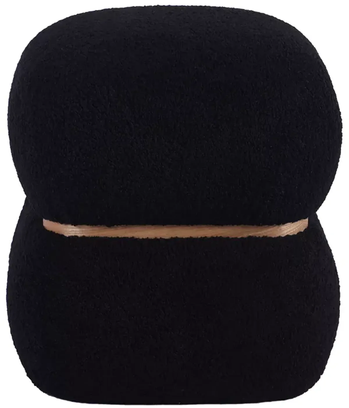 TOV Furniture Helga Faux Shearling Ottoman