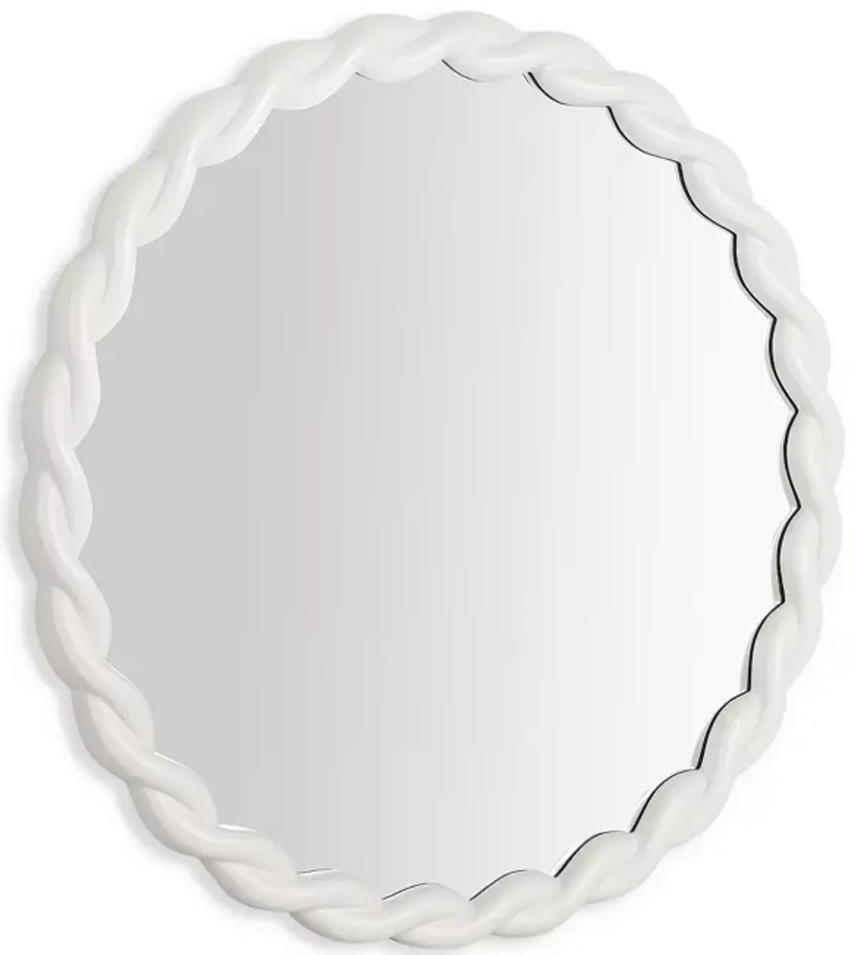 TOV Furniture Agnes Cream Round Mirror