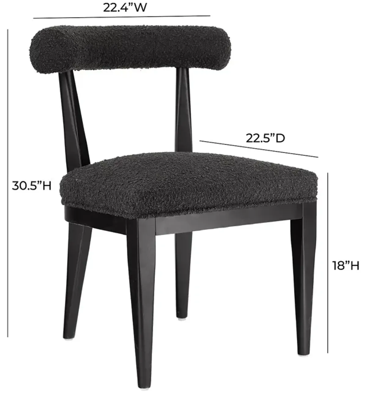 TOV Furniture Palla Boucle Dining Chair