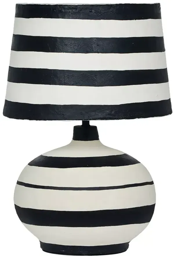 TOV Furniture Positano Striped Papier Mache Table Lamp