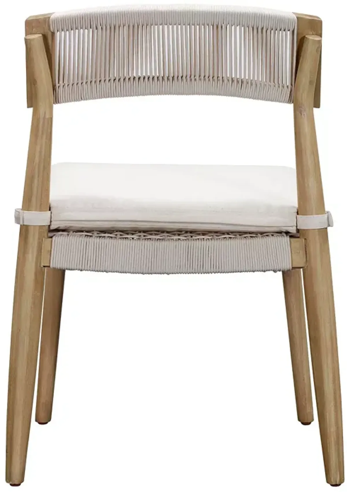 TOV Furniture Gata Cream Outdoor Dining Chair, Set of 2