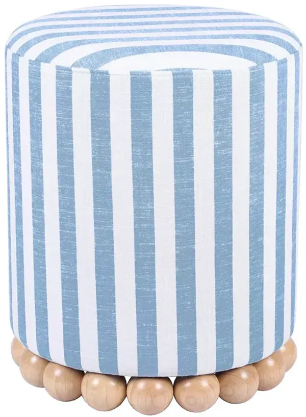 TOV Furniture Dex Striped Linen Ottoman