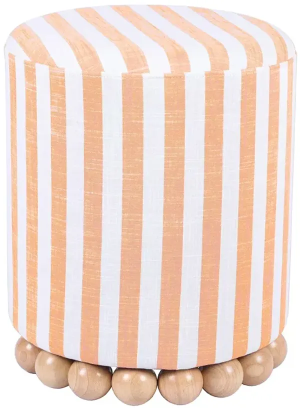 TOV Furniture Dex Striped Linen Ottoman