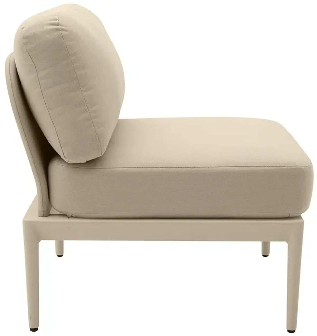 TOV Furniture Kapri Taupe Modular Outdoor Armless Chair