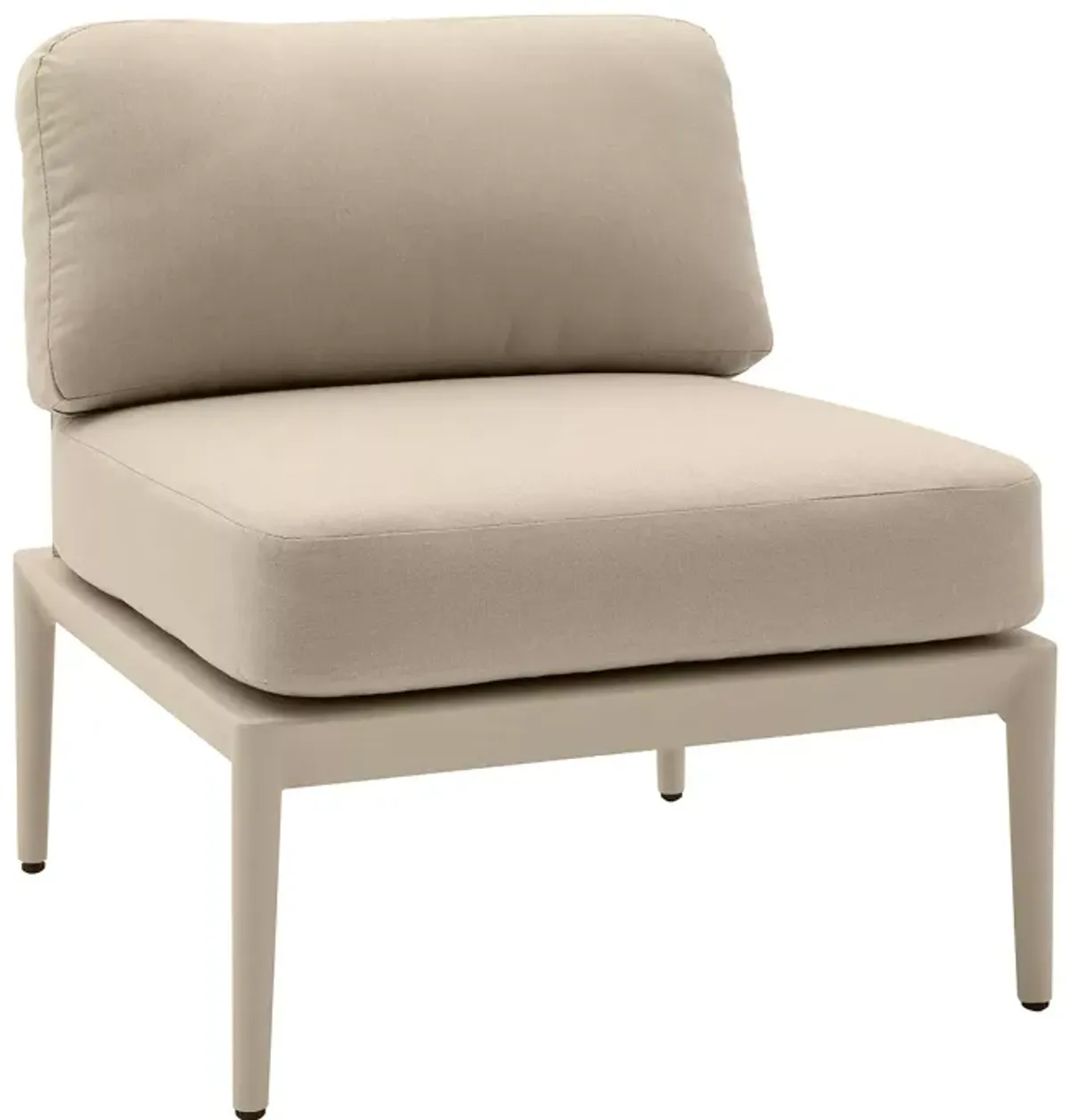 TOV Furniture Kapri Taupe Modular Outdoor Armless Chair