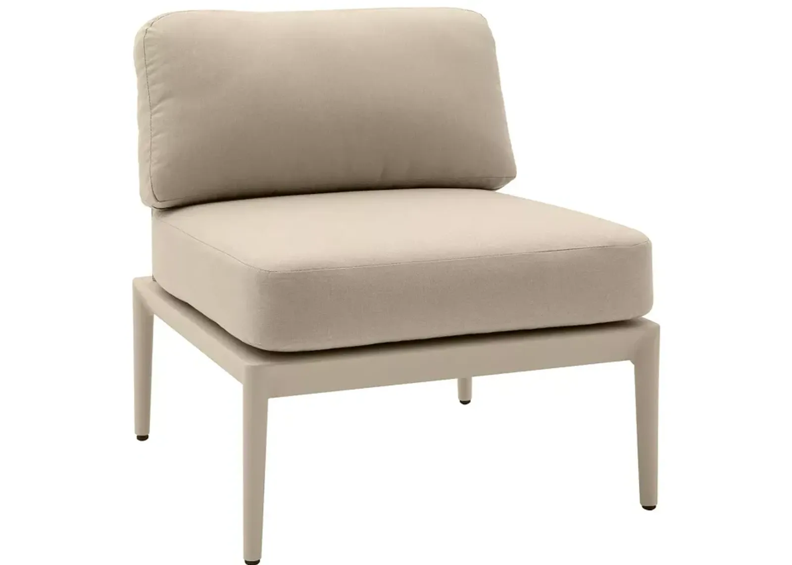 TOV Furniture Kapri Taupe Modular Outdoor Armless Chair