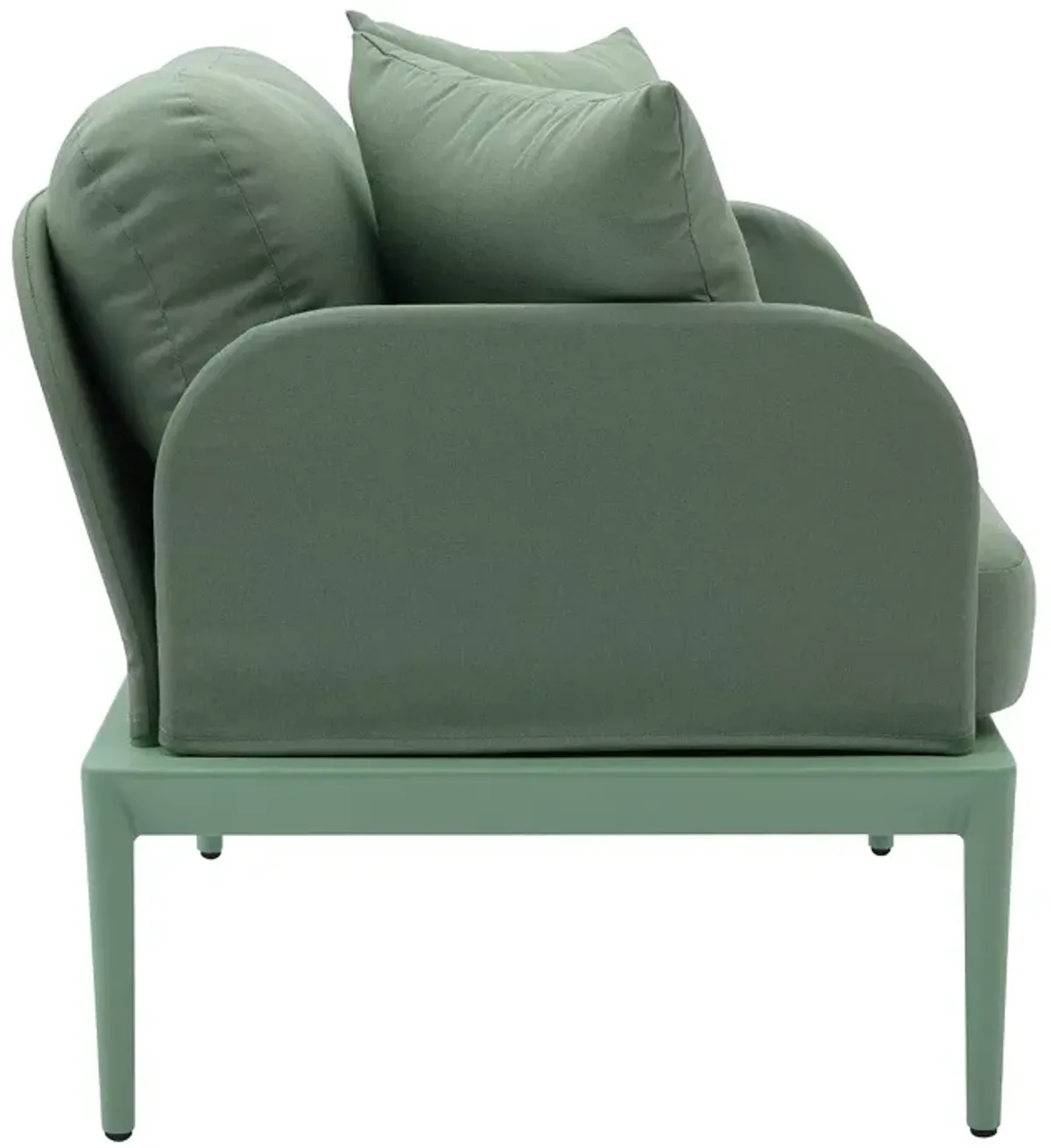 TOV Furniture Kapri Moss Green Outdoor Armchair