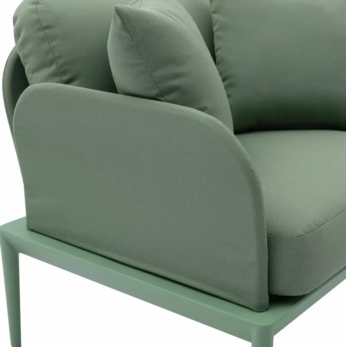 TOV Furniture Kapri Moss Green Outdoor Armchair