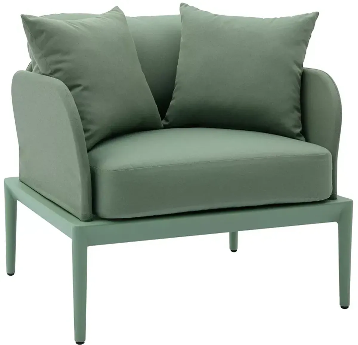 TOV Furniture Kapri Moss Green Outdoor Armchair