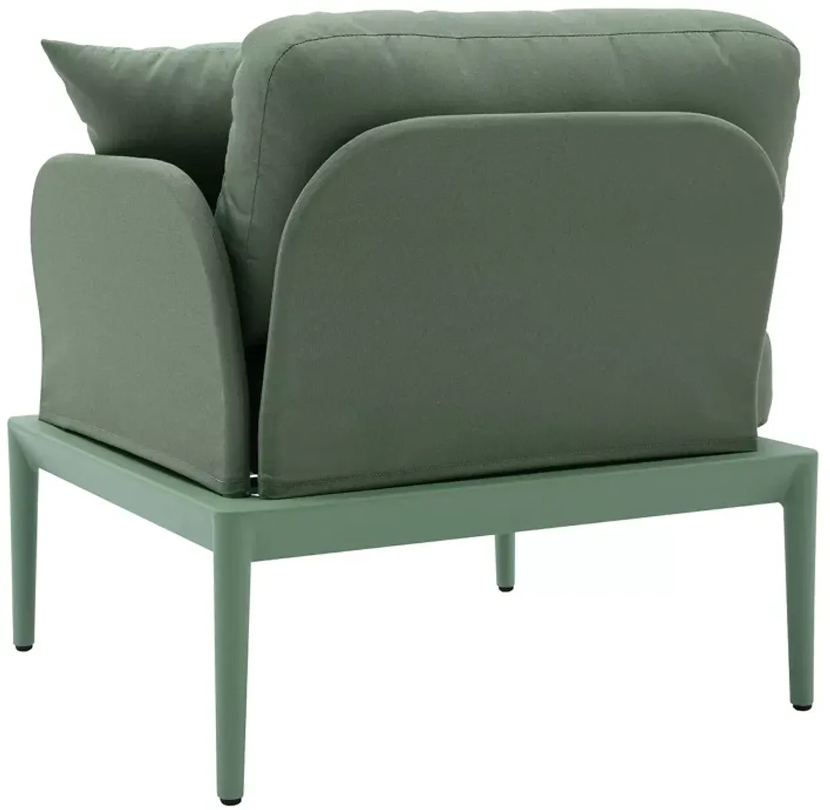 TOV Furniture Kapri Moss Green Modular Outdoor RAF Corner Seat