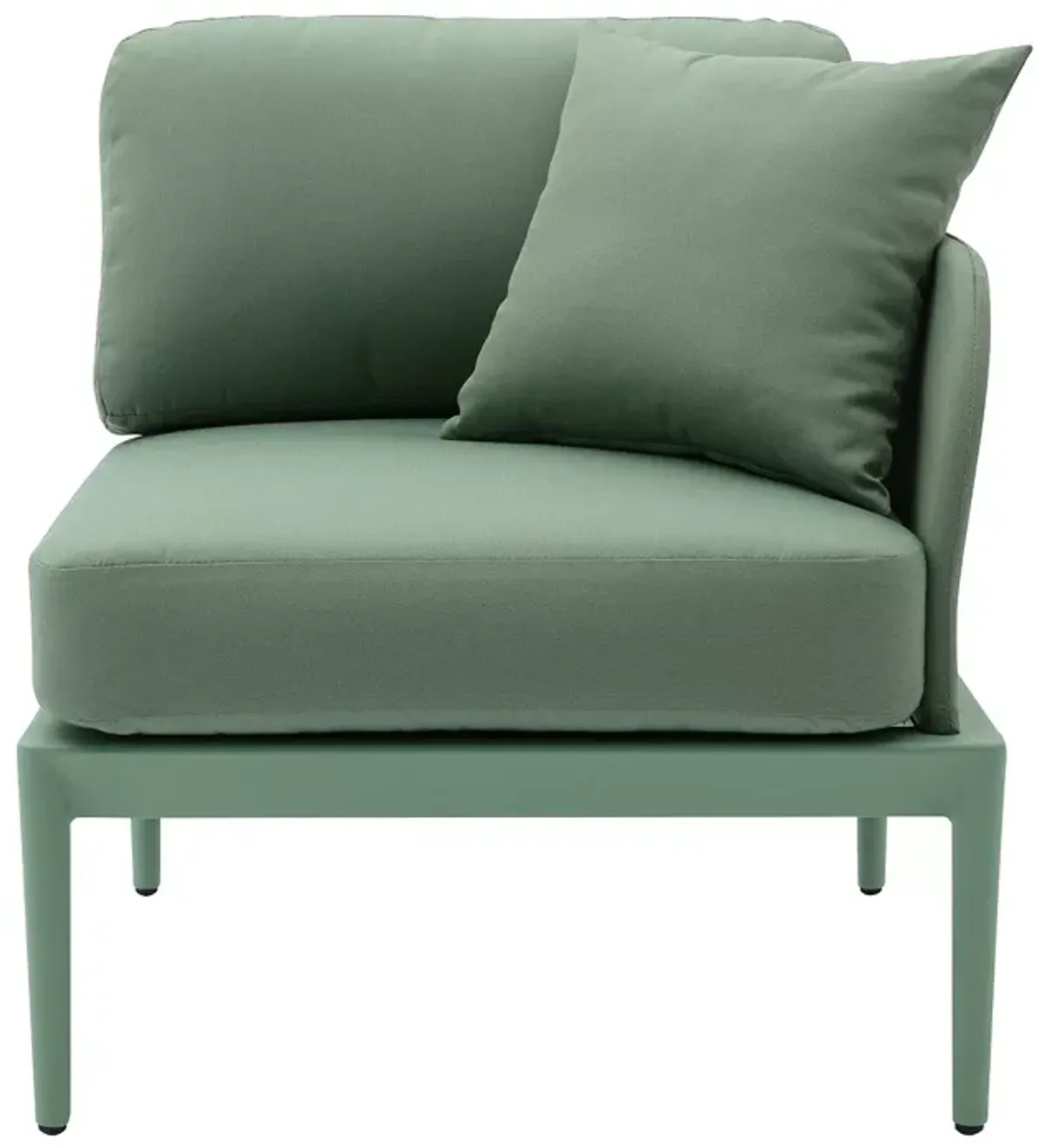 TOV Furniture Kapri Moss Green Modular Outdoor RAF Corner Seat