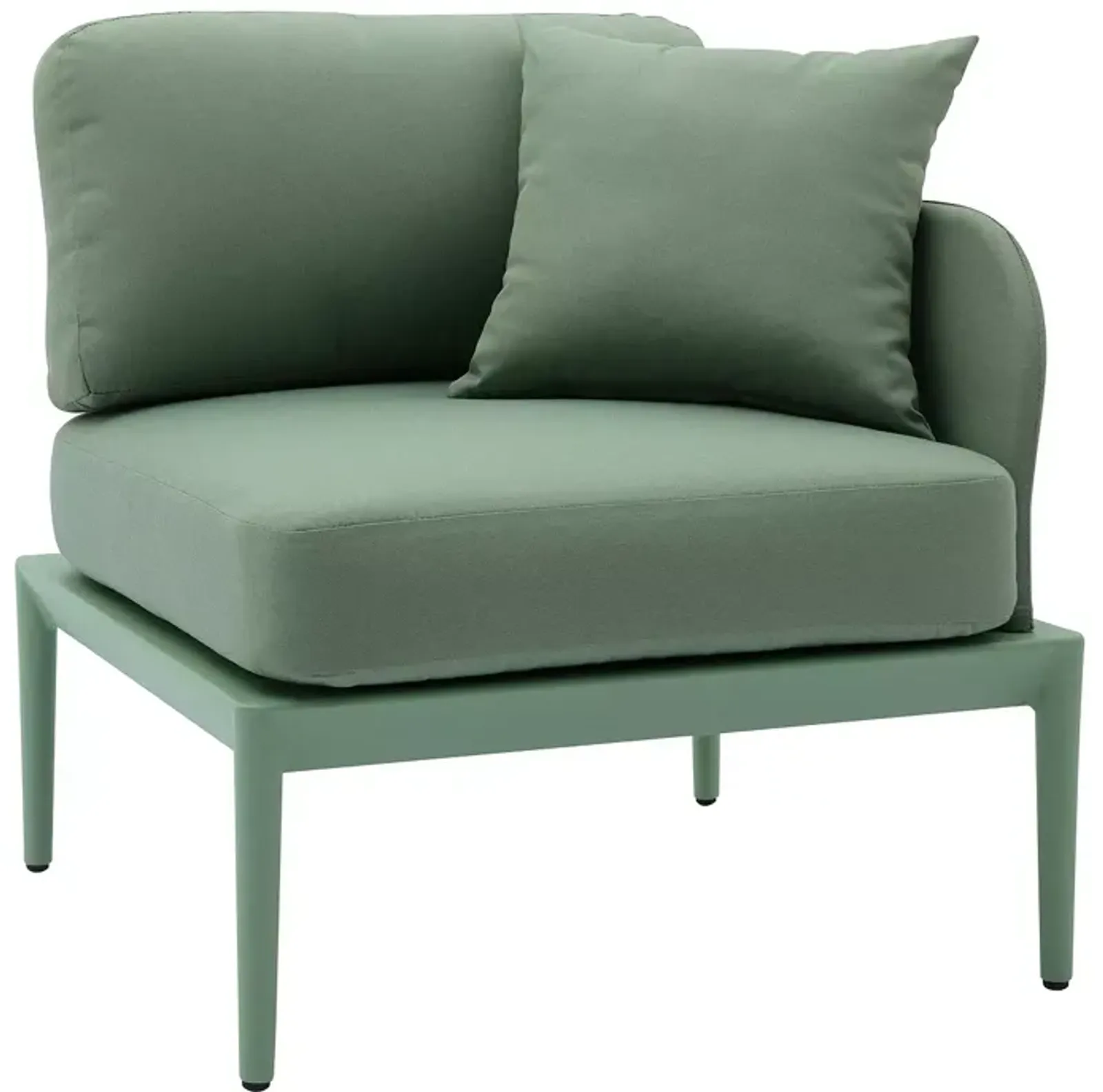 TOV Furniture Kapri Moss Green Modular Outdoor RAF Corner Seat