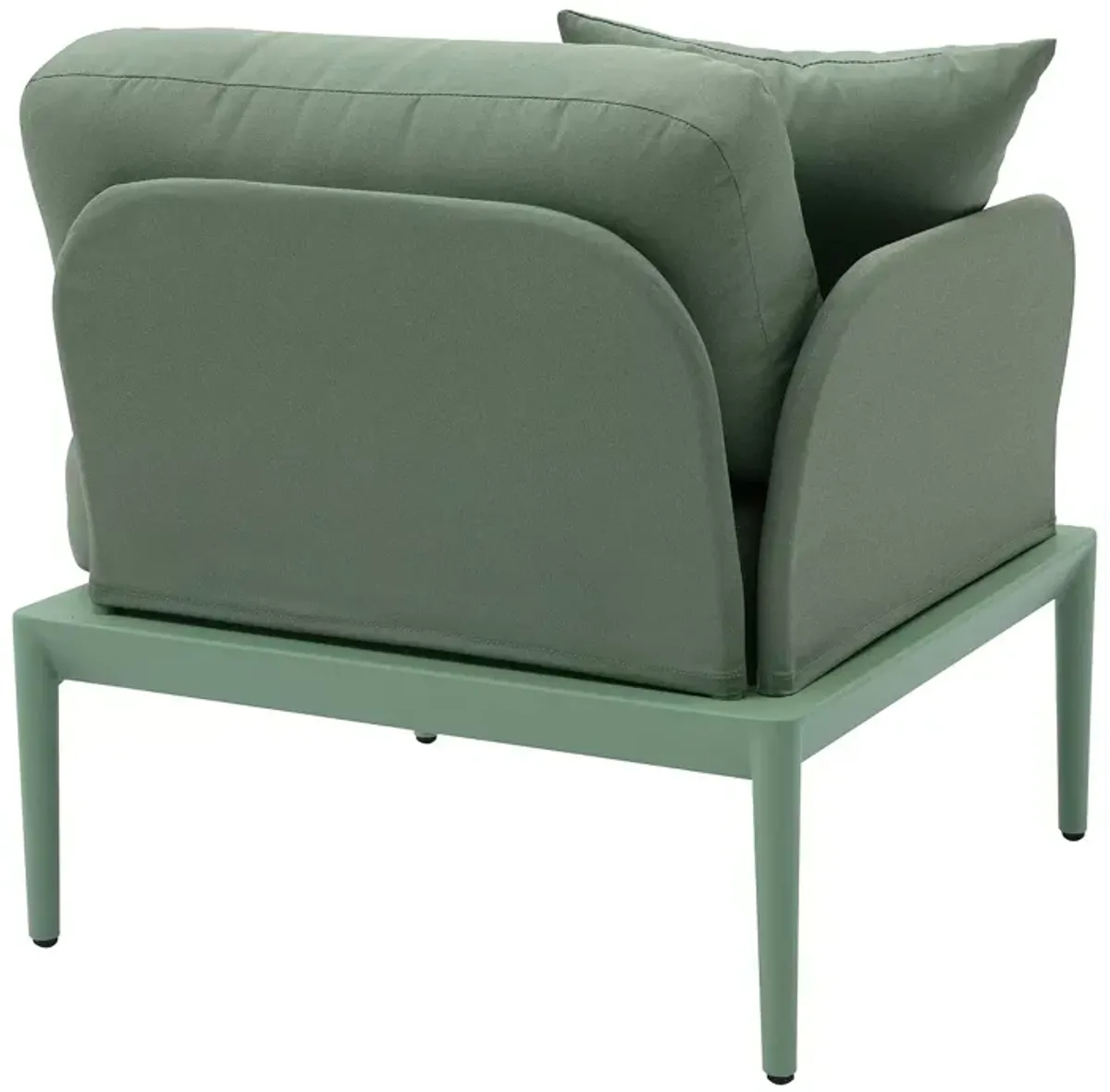 TOV Furniture Kapri Moss Green Modular Outdoor LAF Corner Seat