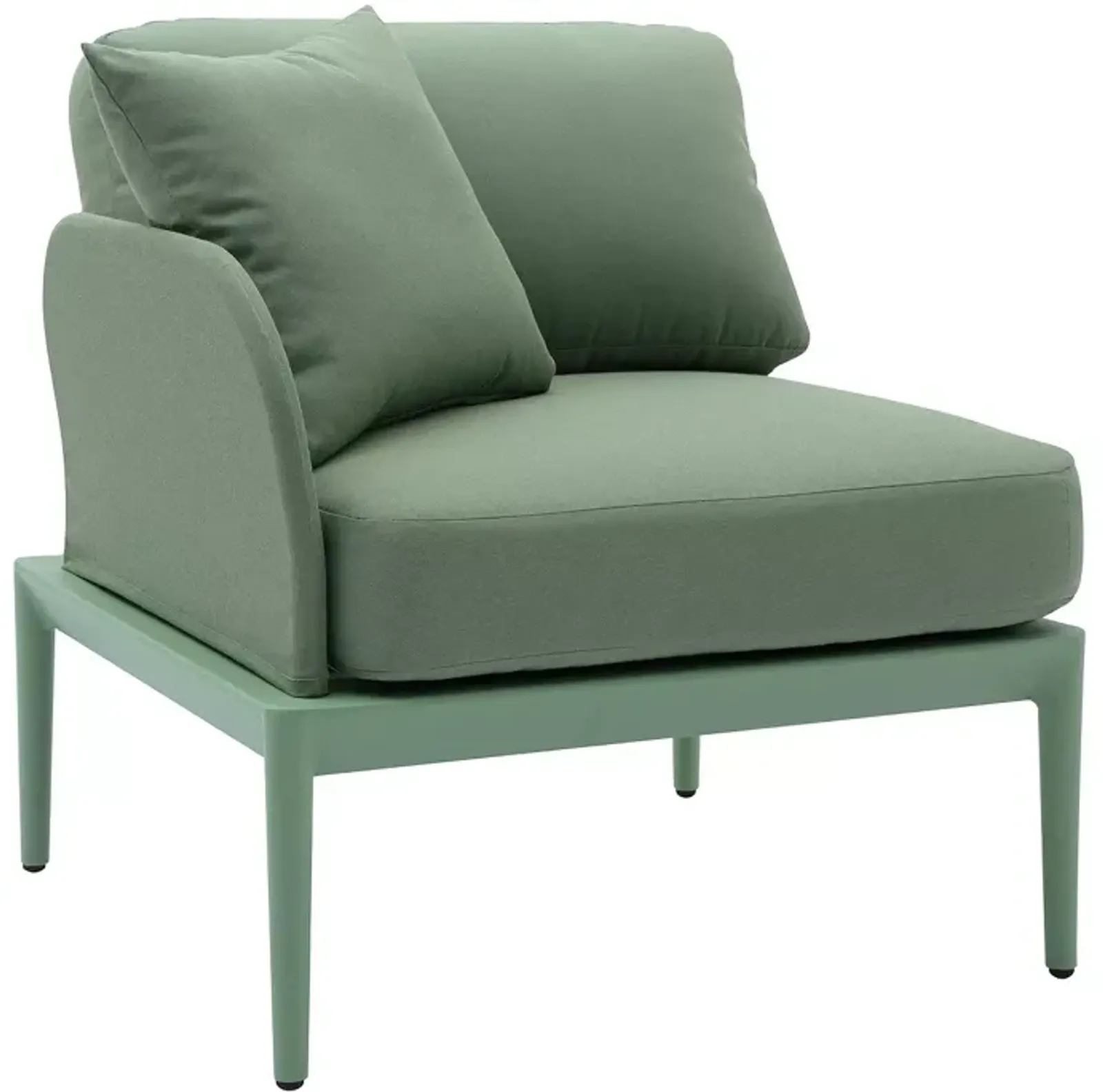 TOV Furniture Kapri Moss Green Modular Outdoor LAF Corner Seat