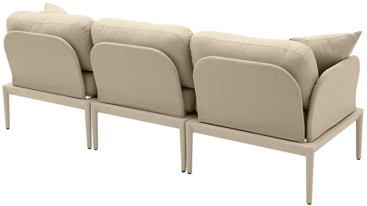 TOV Furniture Kapri Taupe Modular Outdoor Sofa