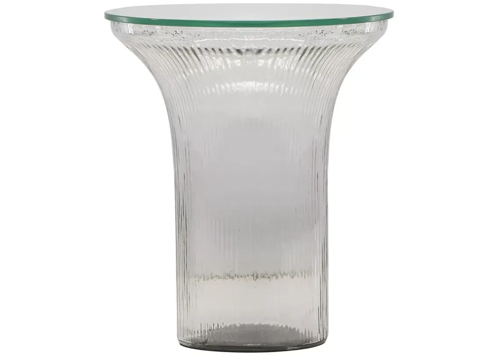 TOV Furniture Cassandra Glass Flared Side Table