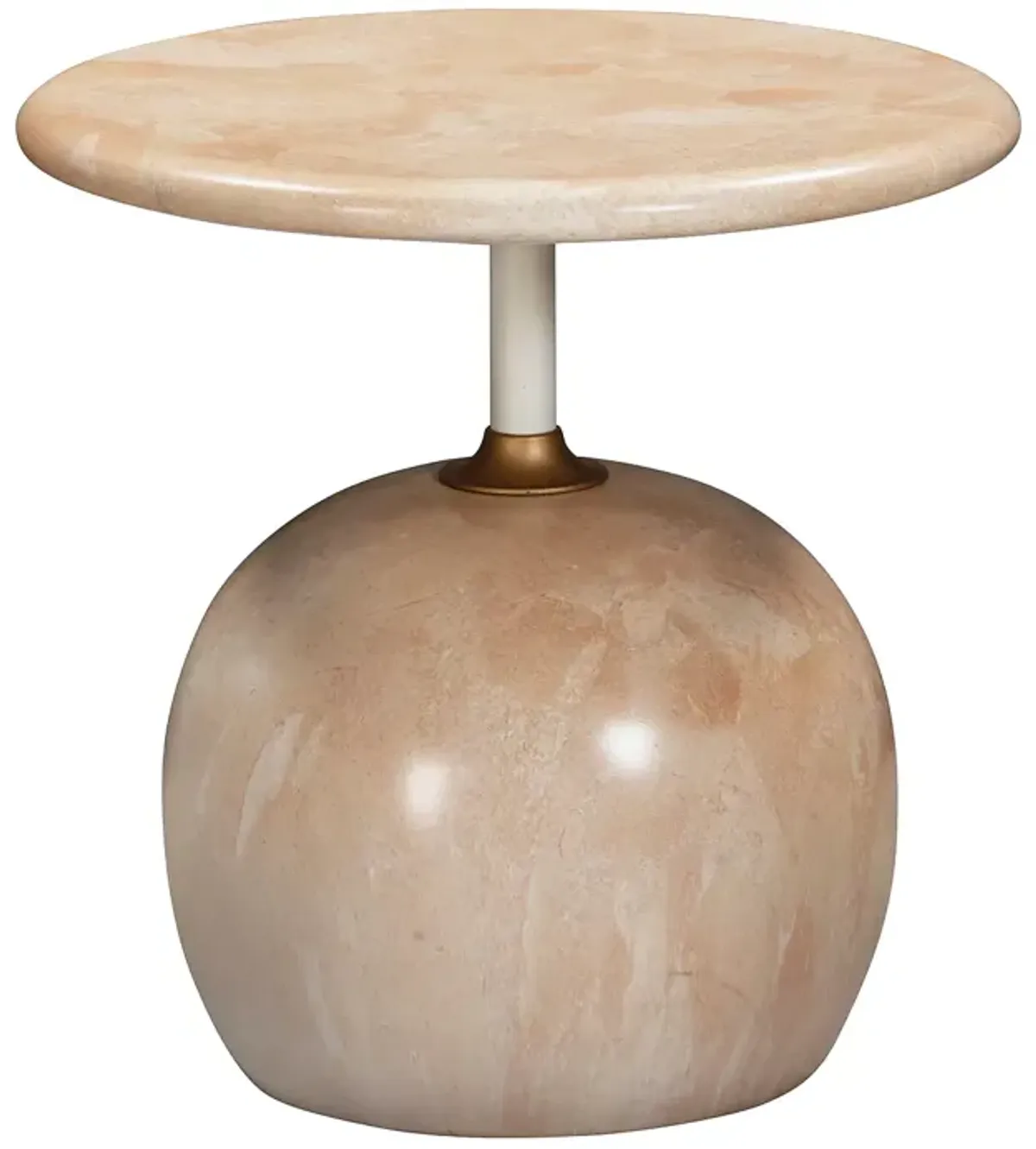 TOV Furniture Mire Rose Faux Marble Side Table