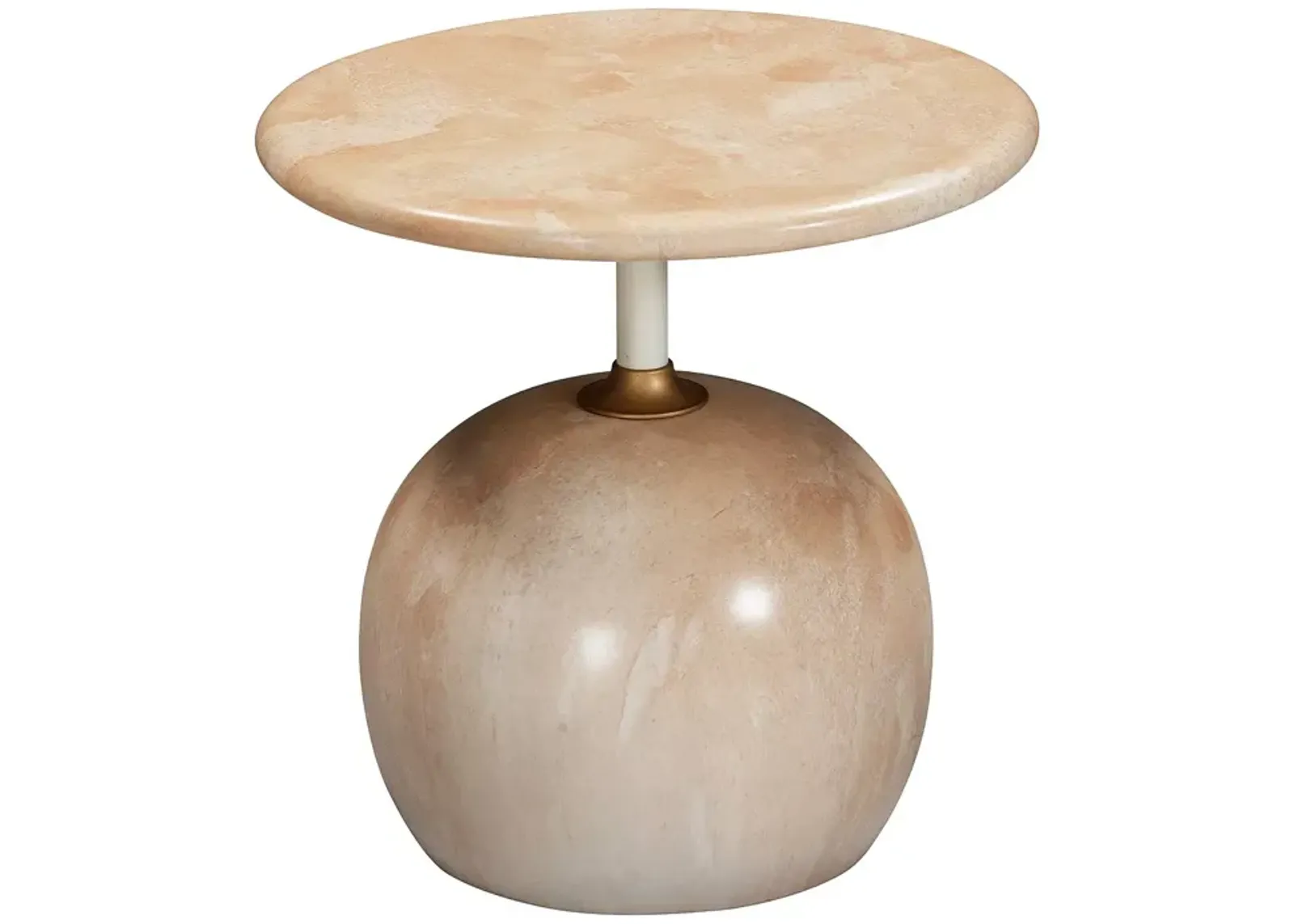 TOV Furniture Mire Rose Faux Marble Side Table