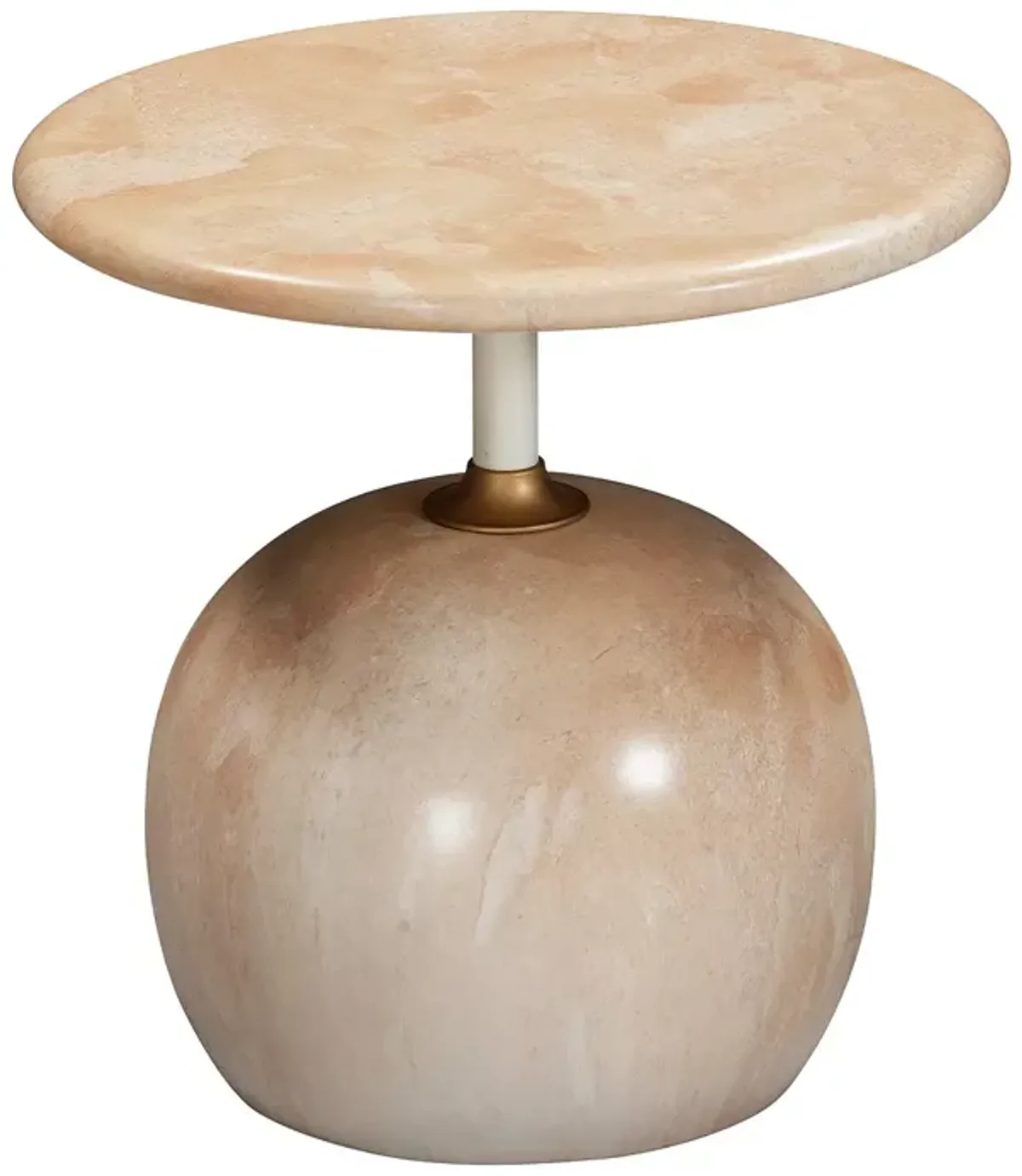 TOV Furniture Mire Rose Faux Marble Side Table