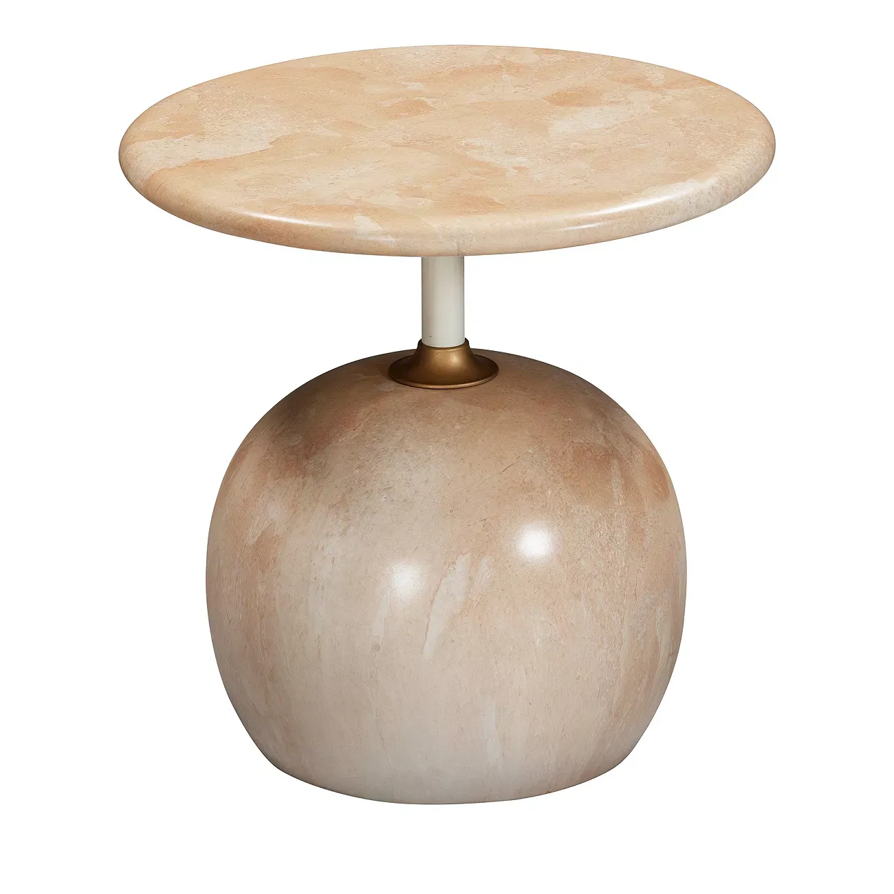 TOV Furniture Mire Rose Faux Marble Side Table