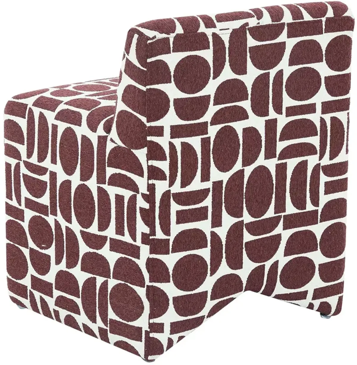 TOV Furniture Pippa Geometric Jacquard Weave Stool