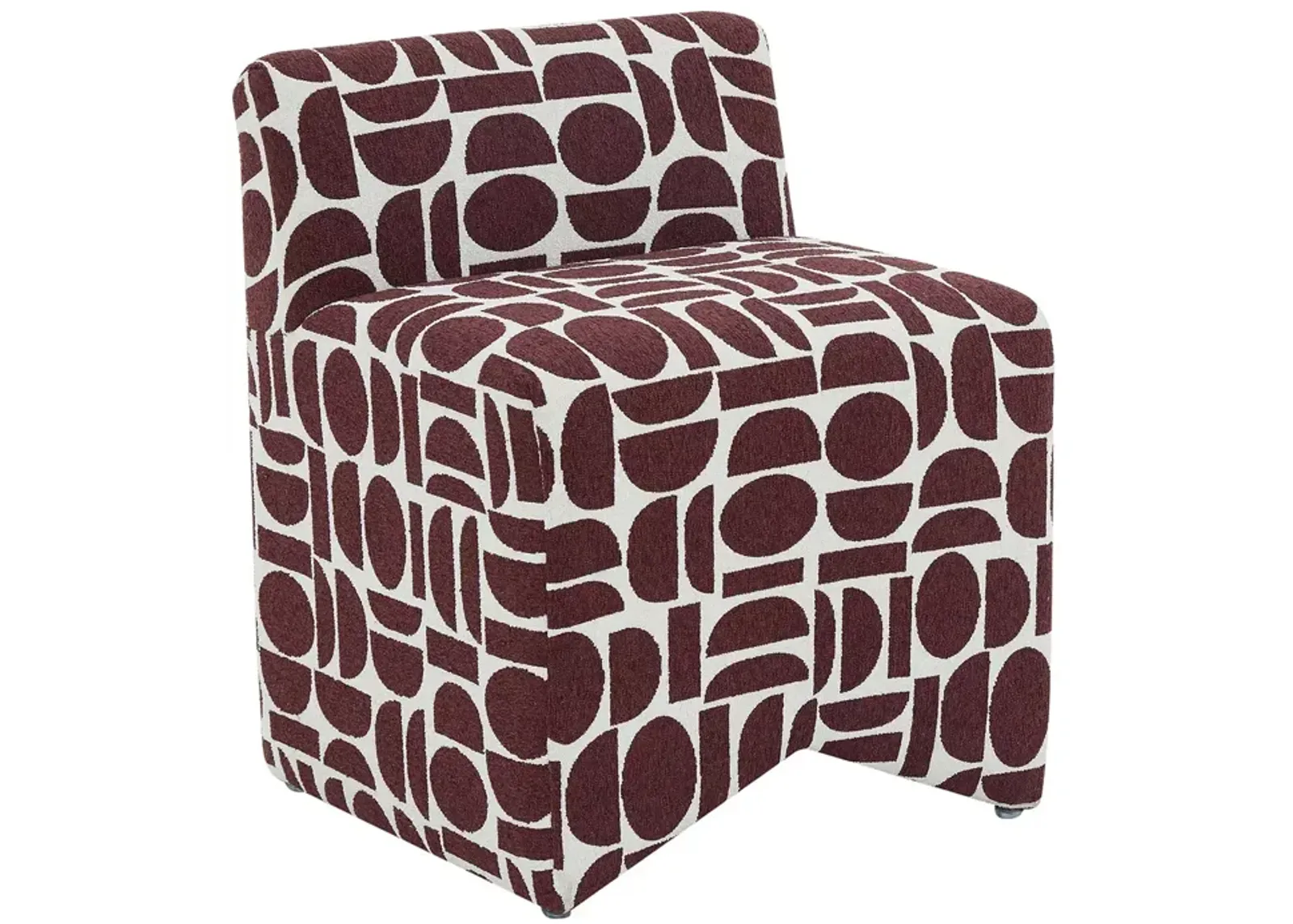 TOV Furniture Pippa Geometric Jacquard Weave Stool