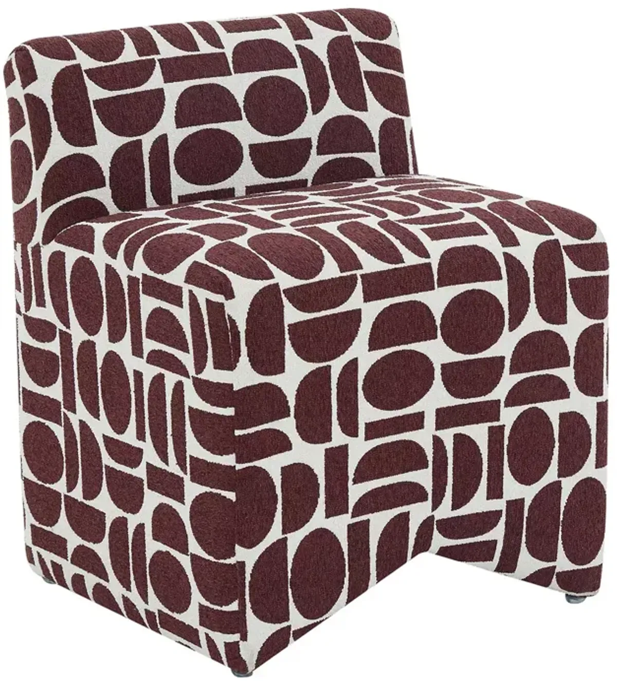 TOV Furniture Pippa Geometric Jacquard Weave Stool