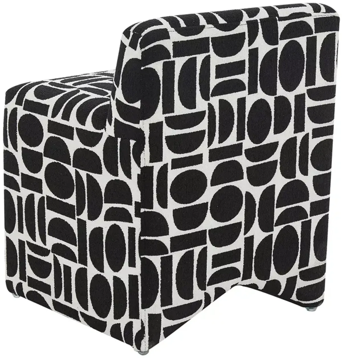 TOV Furniture Pippa Geometric Jacquard Weave Stool