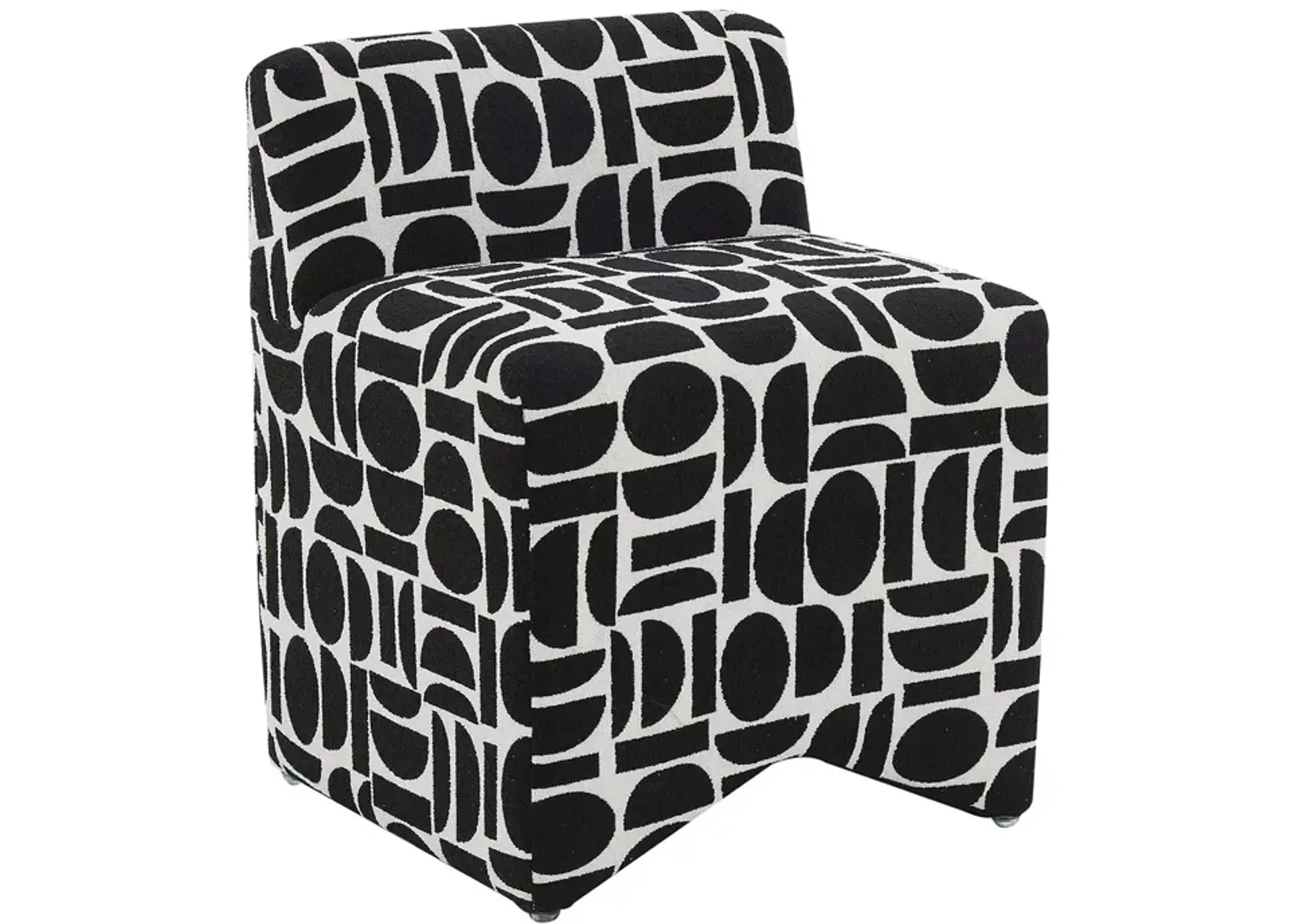 TOV Furniture Pippa Geometric Jacquard Weave Stool