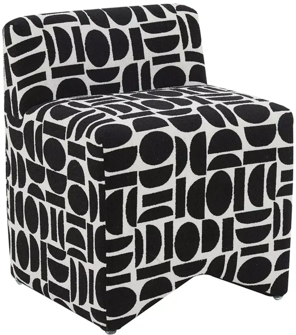 TOV Furniture Pippa Geometric Jacquard Weave Stool