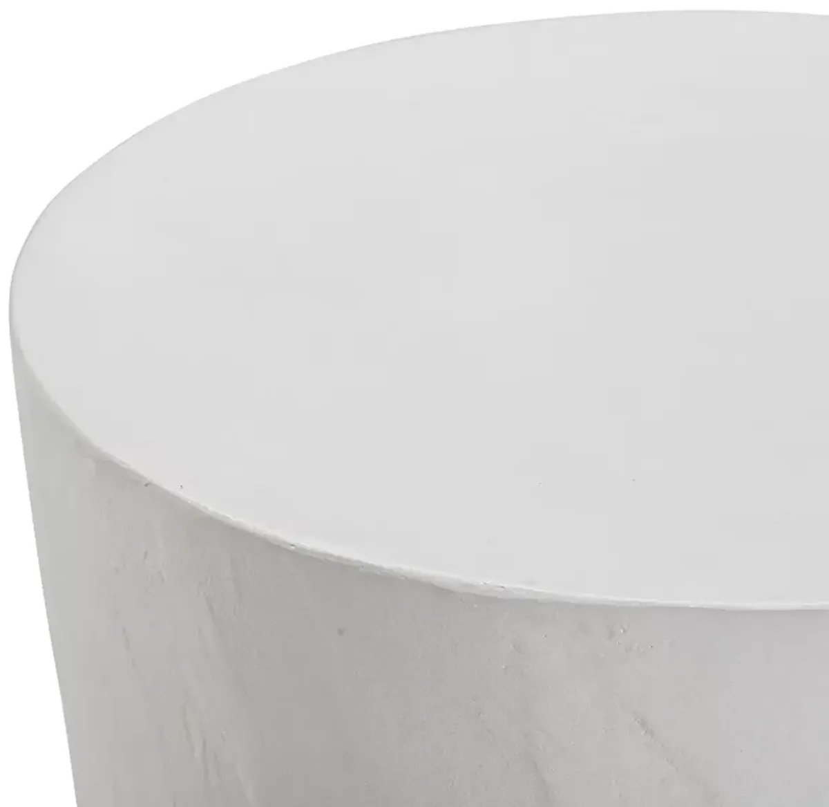 TOV Furniture Margot Light Gray Faux Plaster Indoor / Outdoor Concrete Stool