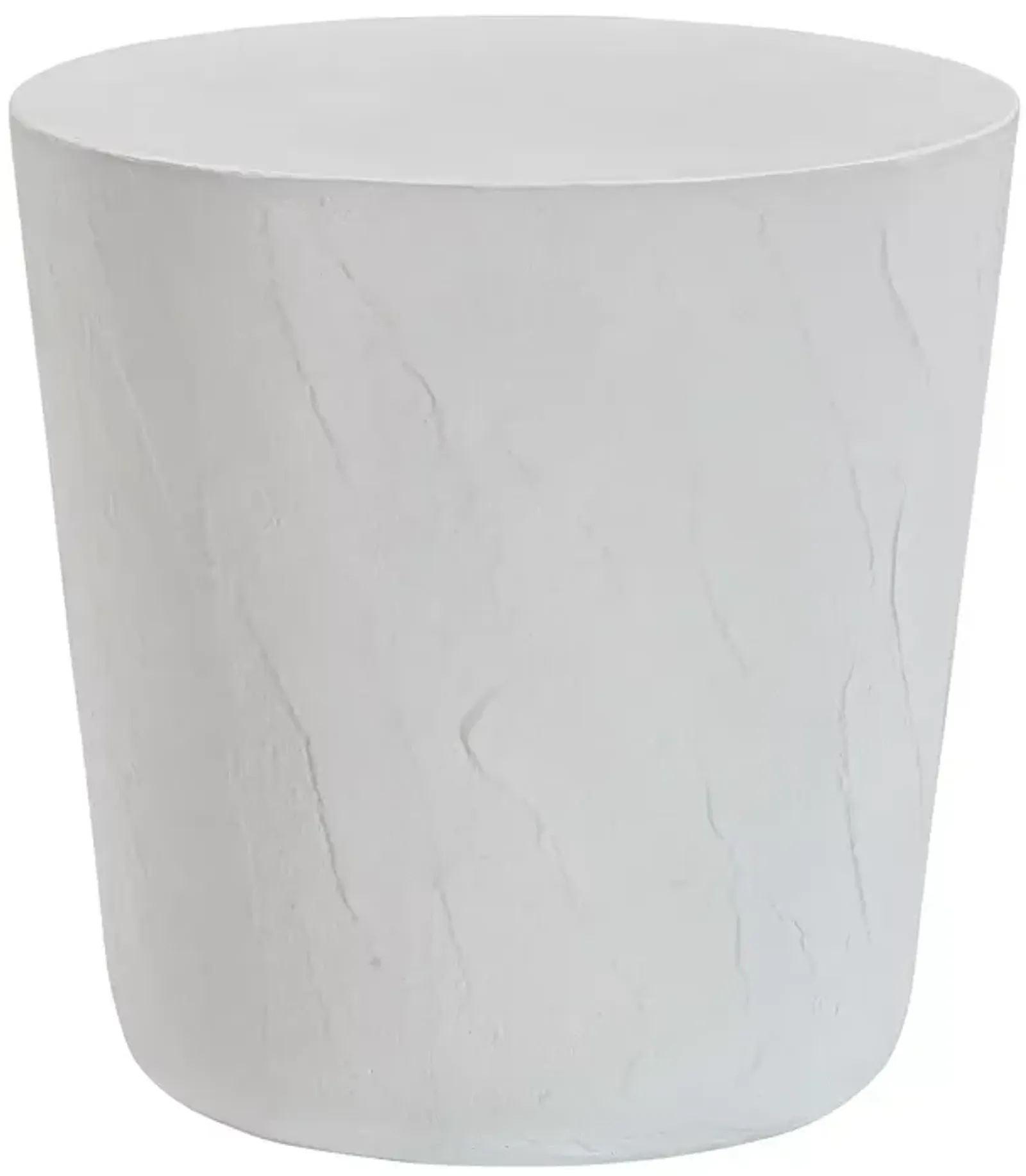 TOV Furniture Margot Light Gray Faux Plaster Indoor / Outdoor Concrete Stool