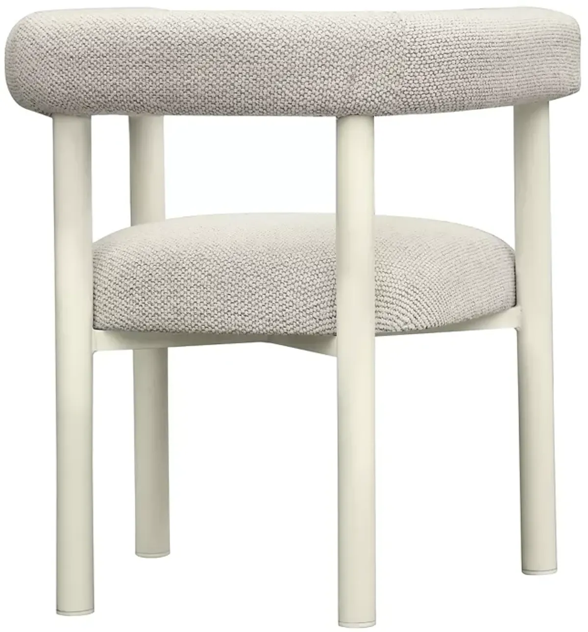 TOV Furniture Jackie Cream Outdoor Textured Dining Chair