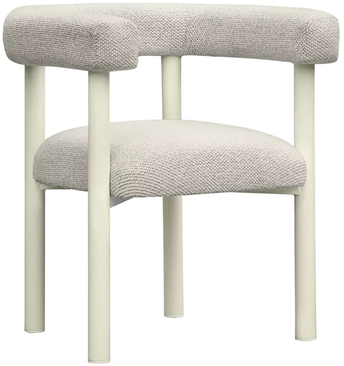 TOV Furniture Jackie Cream Outdoor Textured Dining Chair