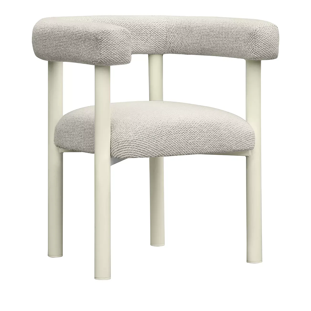 TOV Furniture Jackie Cream Outdoor Textured Dining Chair