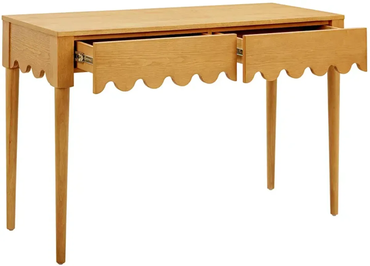 TOV Furniture Oodle Natural Ash 2-Drawer Desk