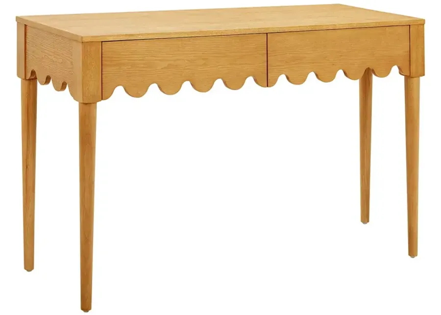 TOV Furniture Oodle Natural Ash 2-Drawer Desk