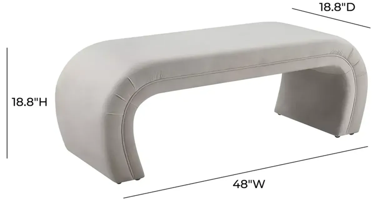 TOV Furniture Kenya Velvet Bench