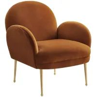 TOV Furniture Gwen Cognac Velvet Chair