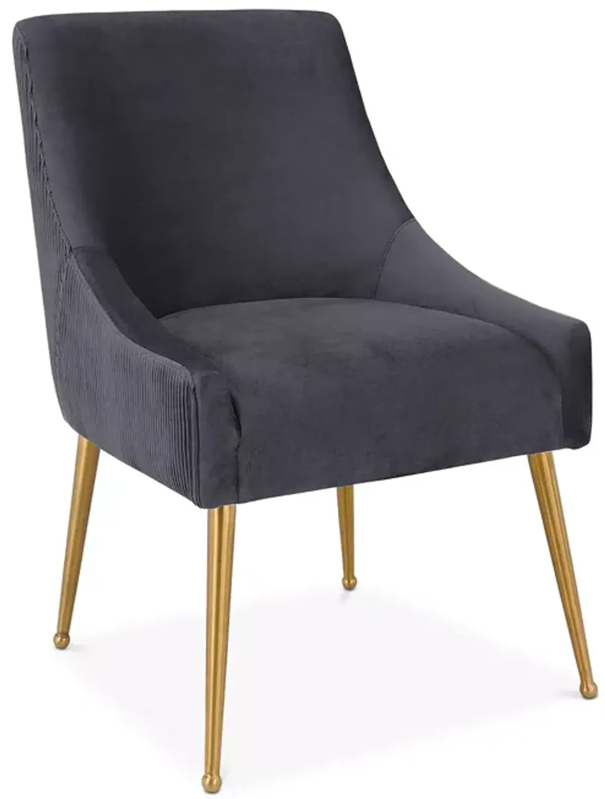 TOV Furniture Beatrix Pleated Velvet Side Chair