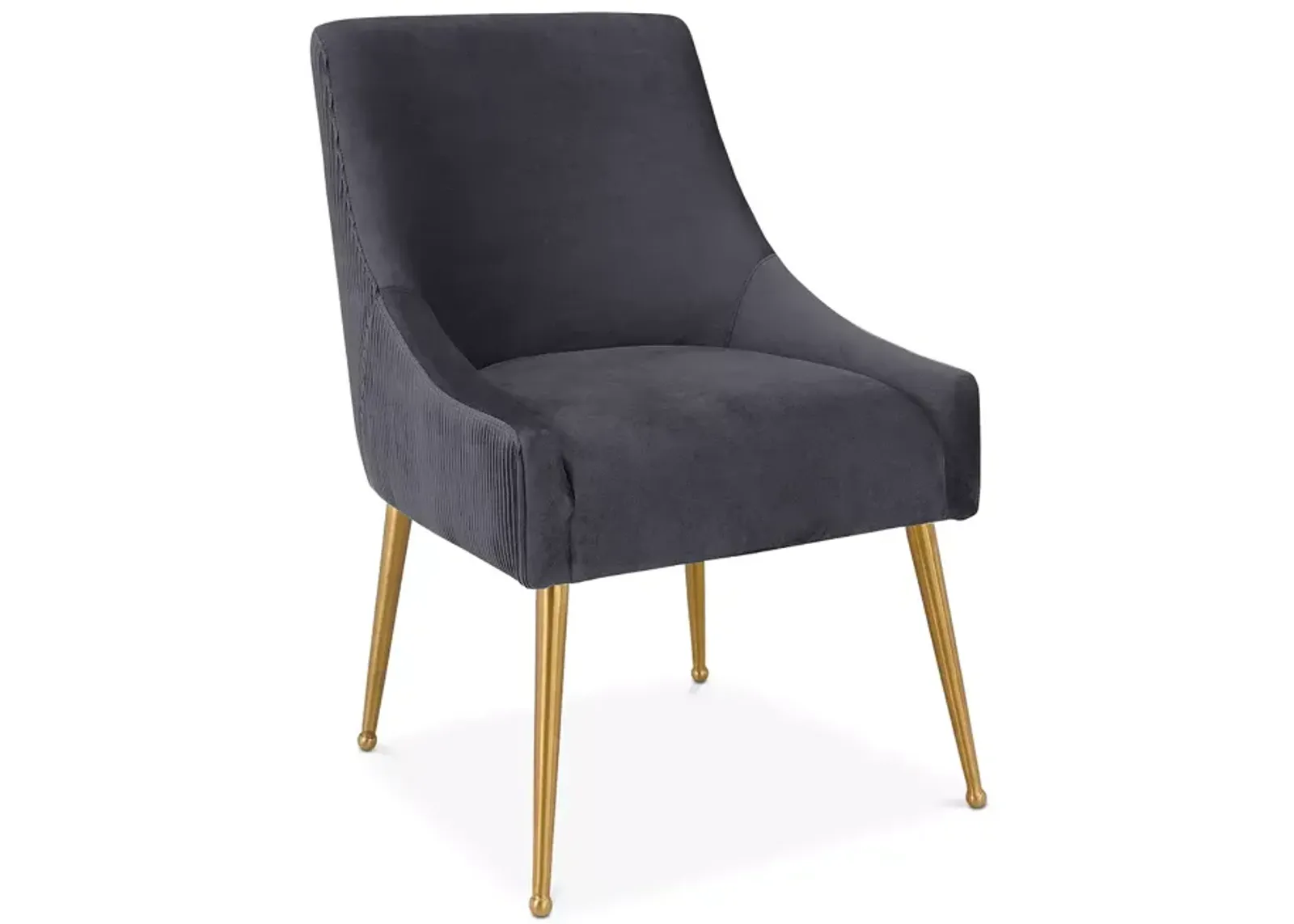 TOV Furniture Beatrix Pleated Velvet Side Chair