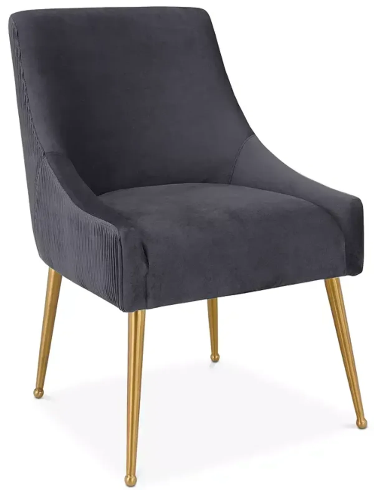 TOV Furniture Beatrix Pleated Velvet Side Chair