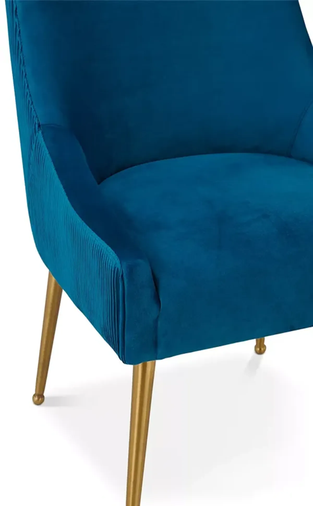 TOV Furniture Beatrix Pleated Velvet Side Chair