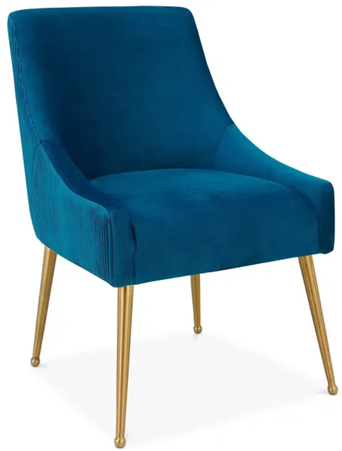 TOV Furniture Beatrix Pleated Velvet Side Chair